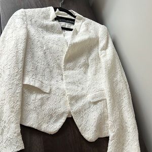 Zara lace BLAZER white